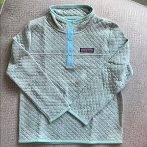 Vineyard Vines Kids Quilted Gray Shep Shirt, S 7-8